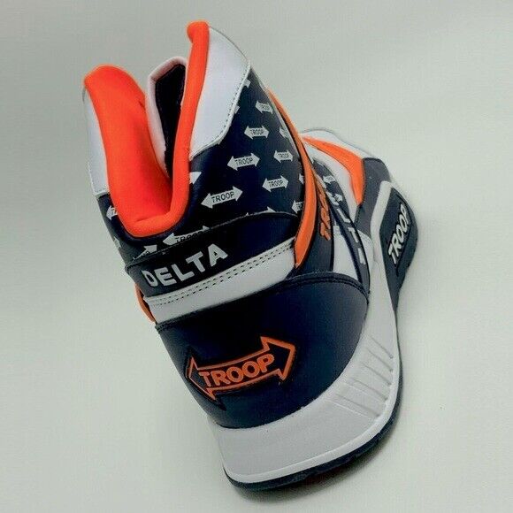 Men's Troop Delta White Navy Orange Fashion Sneakers