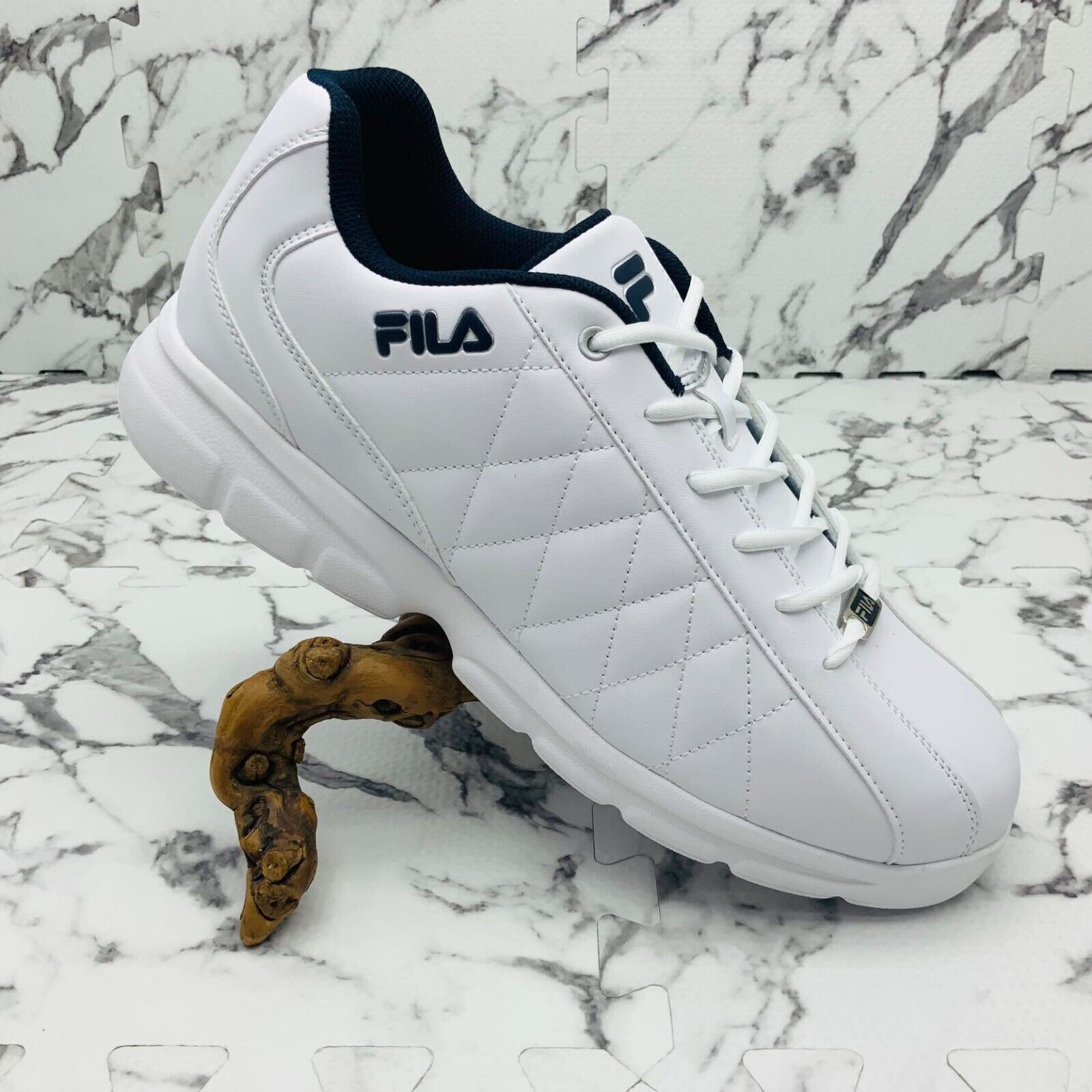 Men’s Fila Fullcrum 3 White | Navy Fashion Sneakers