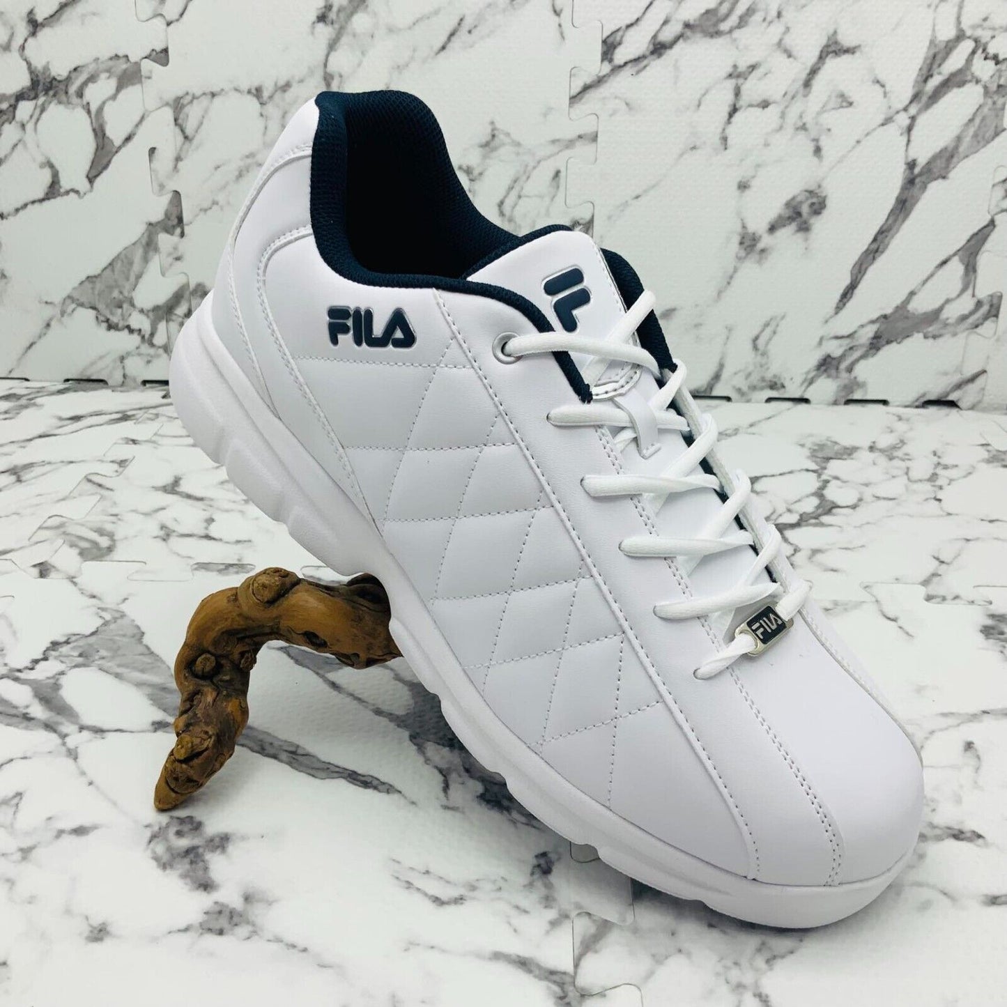 Men’s Fila Fullcrum 3 White | Navy Fashion Sneakers