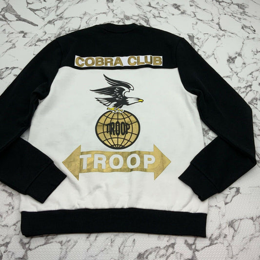 Men's Troop Black White Gold Crewneck Sweater