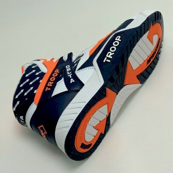 Men's Troop Delta White Navy Orange Fashion Sneakers