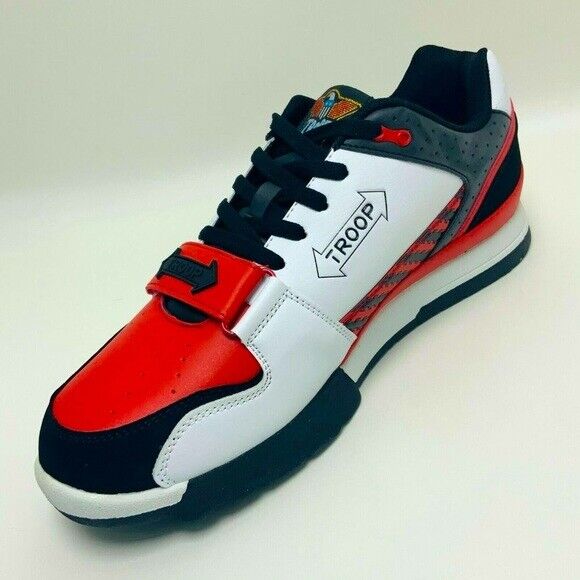 Men's Troop Cobra White Black Red Fashion Sneakers 