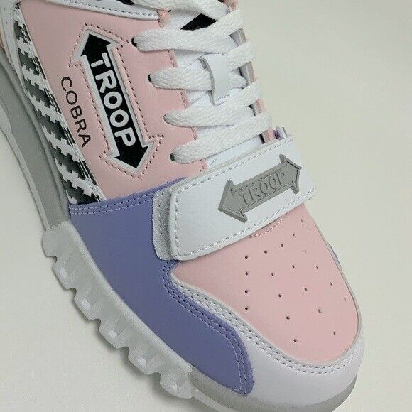 Men's Troop Cobra Mid White Pink Lavender Sneakers