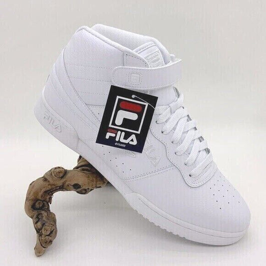 Men's Fila F-13V Lea/Syn Triple White Fashion Sneakers