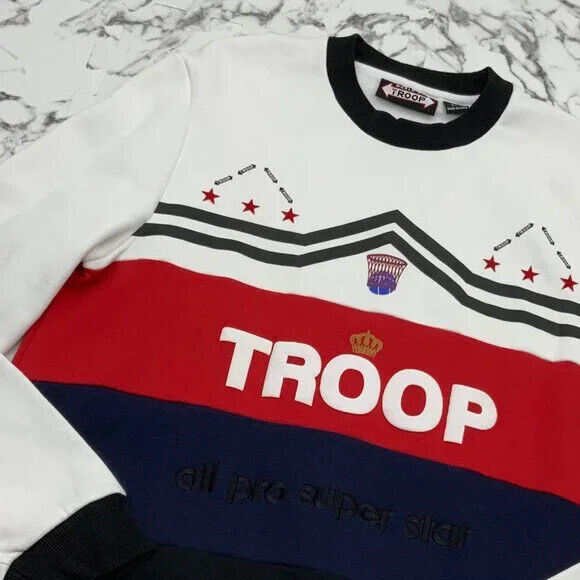 Men's Troop White | Black | Navy | Red Crewneck Sweater