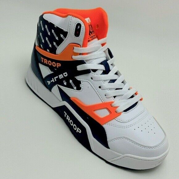 Men's Troop Delta White Navy Orange Fashion Sneakers